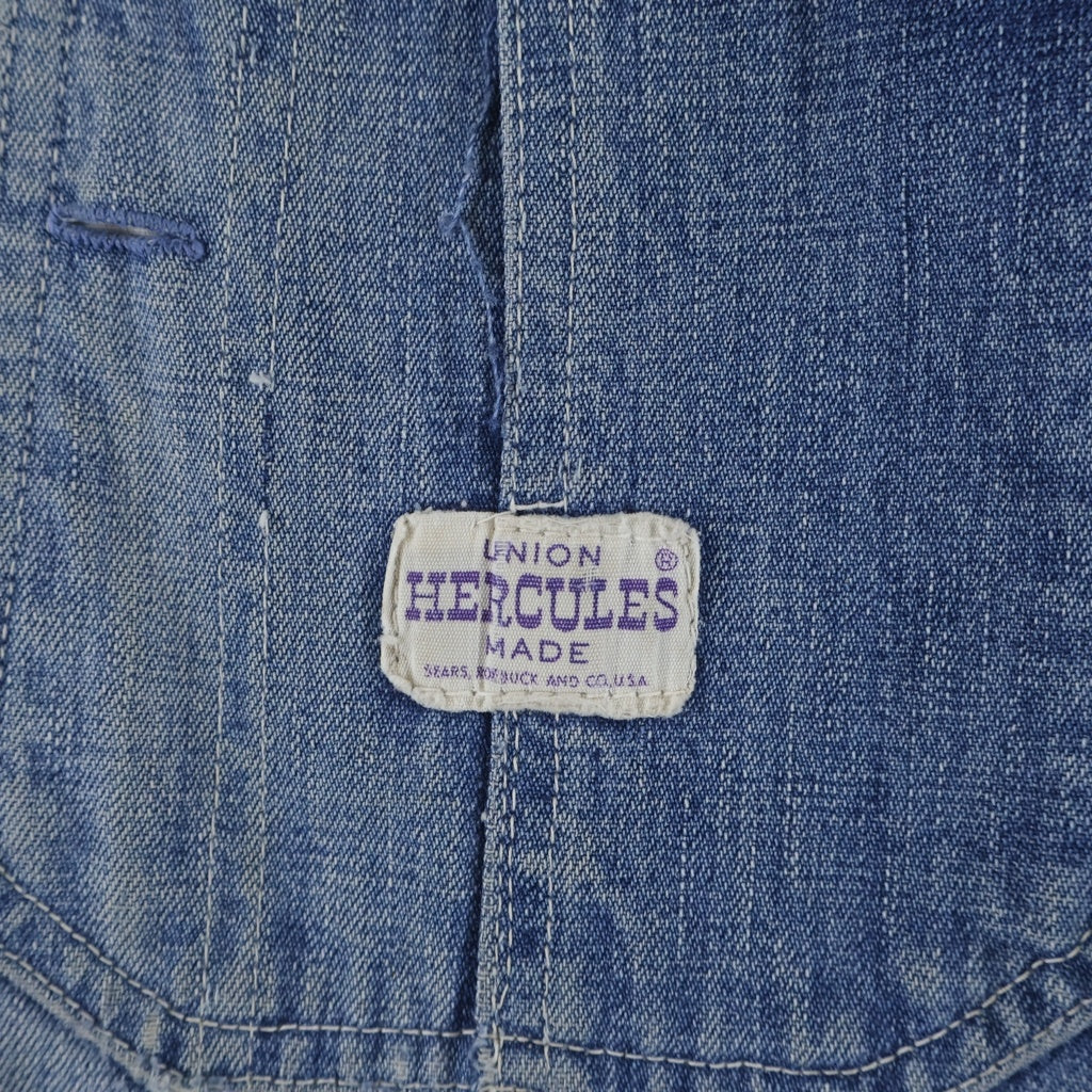 VINTAGE(ヴィンテージ) 50S VINTAGE HERCULES DENIM COVERALL ヘラクレス 青タグ ヴィンテージ デニム カバーオール ジャケット