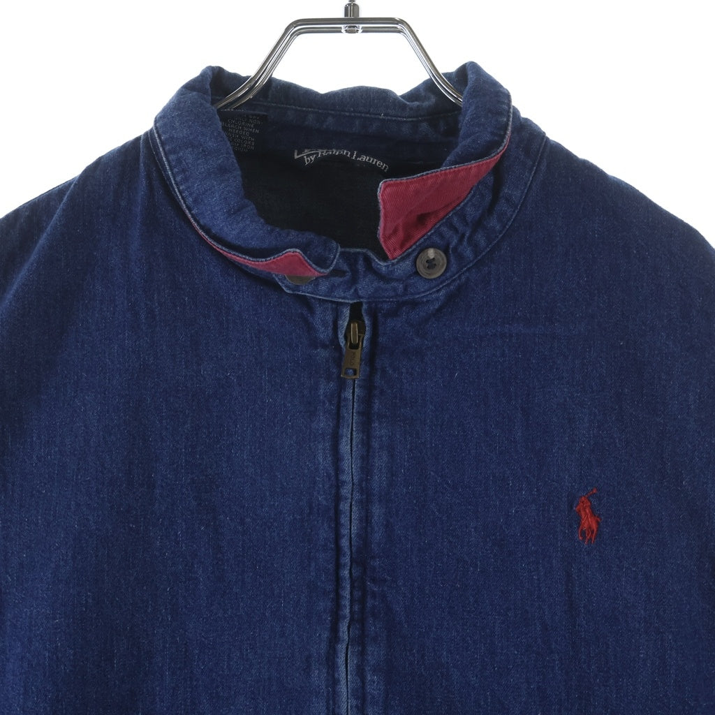 POLO RALPH LAUREN(ポロラルフローレン) 90S VINTAGE ボニーエンブロイダリー デニムスイングトップ ヴィンテージ ジャケット インディゴ