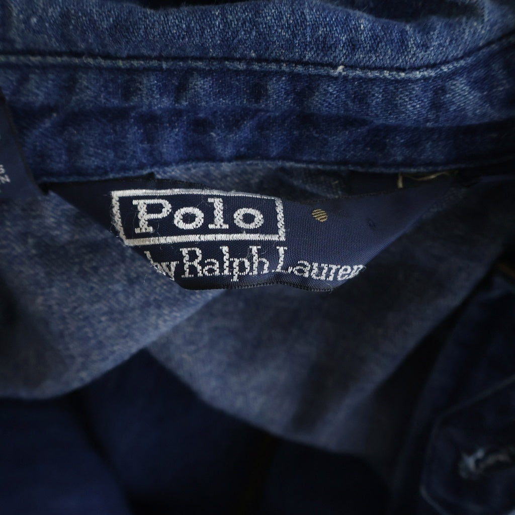 POLO RALPH LAUREN(ポロラルフローレン) 90S VINTAGE ボニーエンブロイダリー デニムスイングトップ ヴィンテージ ジャケット インディゴ
