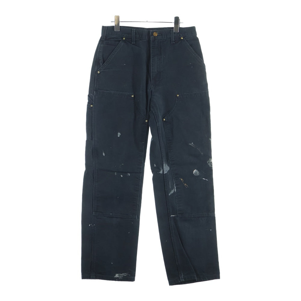CARHARTT(カーハート) DOUBLE-FRONT UTILITY WORK PANT ダブルニー ワーク ペインターパンツ ブラック B01-BLK