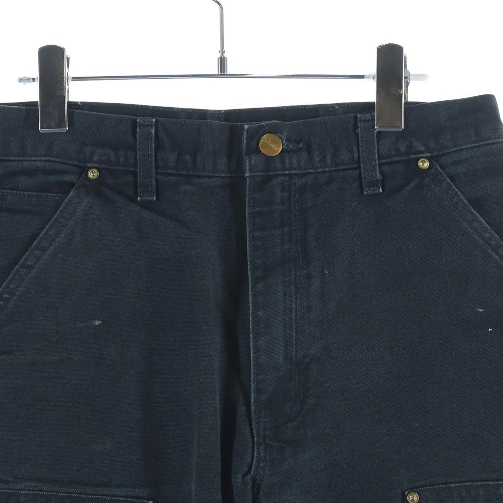 CARHARTT(カーハート) DOUBLE-FRONT UTILITY WORK PANT ダブルニー ワーク ペインターパンツ ブラック B01-BLK