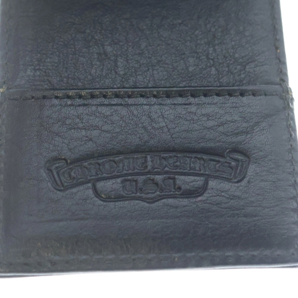 CHROME HEARTS(クロムハーツ) YY NOTEPAD MEMO HOLDER RHODIA クロスパッチ付き ノートパッド ロディアメモホルダー レザーケース ブラック