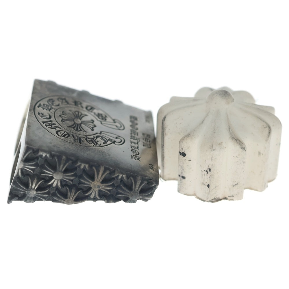 CHROME HEARTS(クロムハーツ) PENCIL SHARPENER / ERASER 2014年クリスマスノベルティ ペンシルシャープナー イレイサー 鉛筆削り 消しゴム シルバー