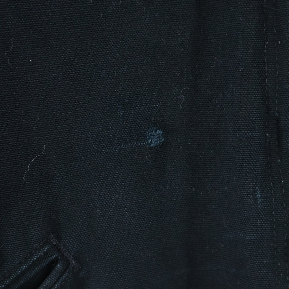 CARHARTT(カーハート) DETROIT JACKET USA製 ロゴデザイン ダック地 裏地ブランケット ワーク デトロイトジャケット ブラック J001-BLK