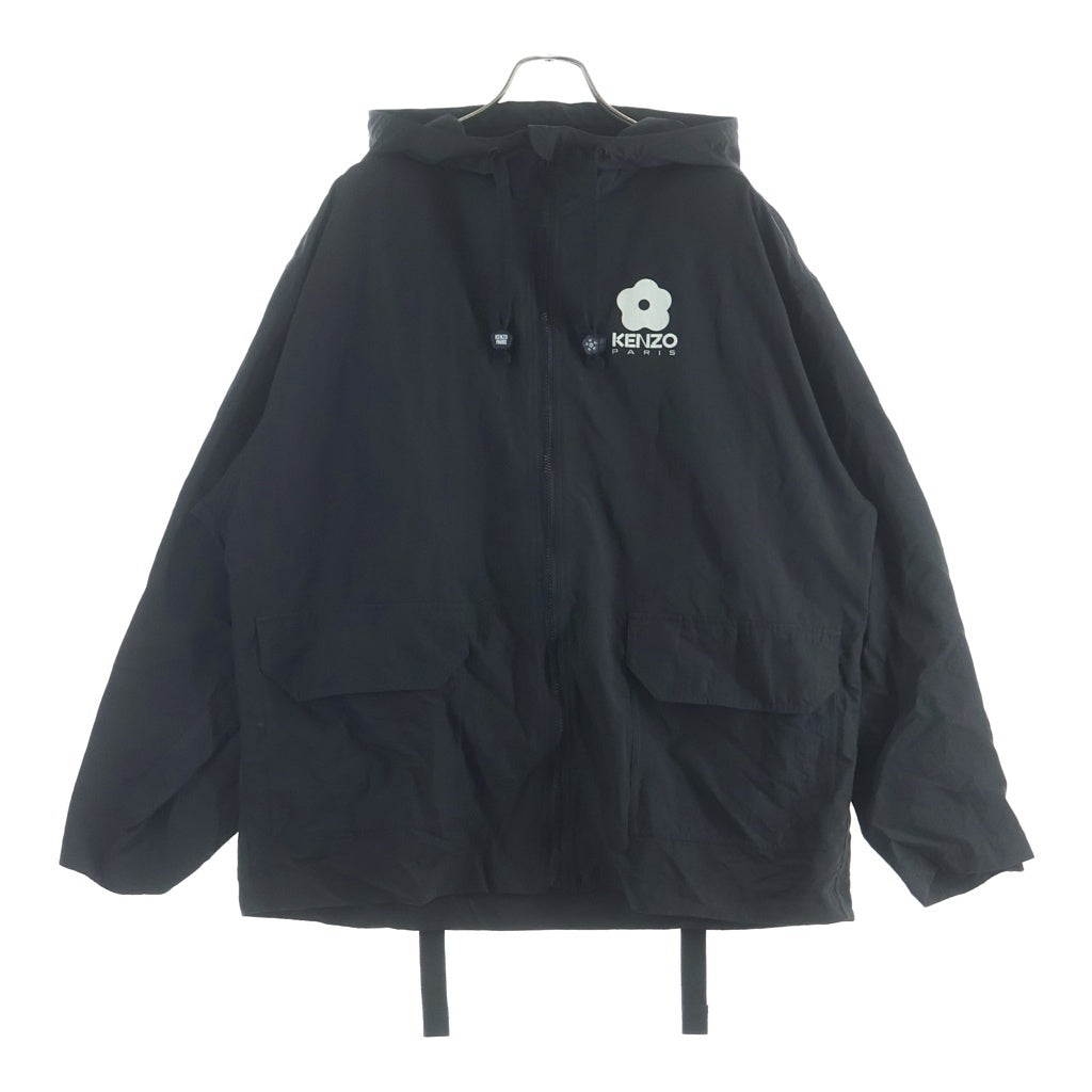 KENZO(ケンゾー) Zip Up Hooded Winbreaker Jacket ジップ アップ フーデッド ウィンブレーカー ジャケット ブラック FD55BL1579NF