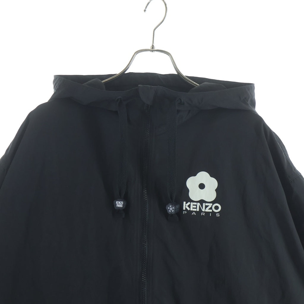 KENZO(ケンゾー) Zip Up Hooded Winbreaker Jacket ジップ アップ フーデッド ウィンブレーカー ジャケット ブラック FD55BL1579NF