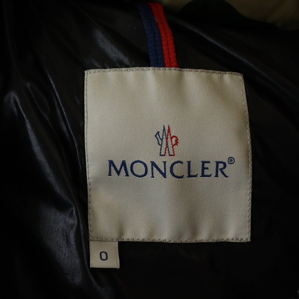 MONCLER(モンクレール) TIBET チベット ロゴワッペン カモ柄 ジップアップ ナイロン ダウン ベスト ジャケット カーキ 43302/50/68931