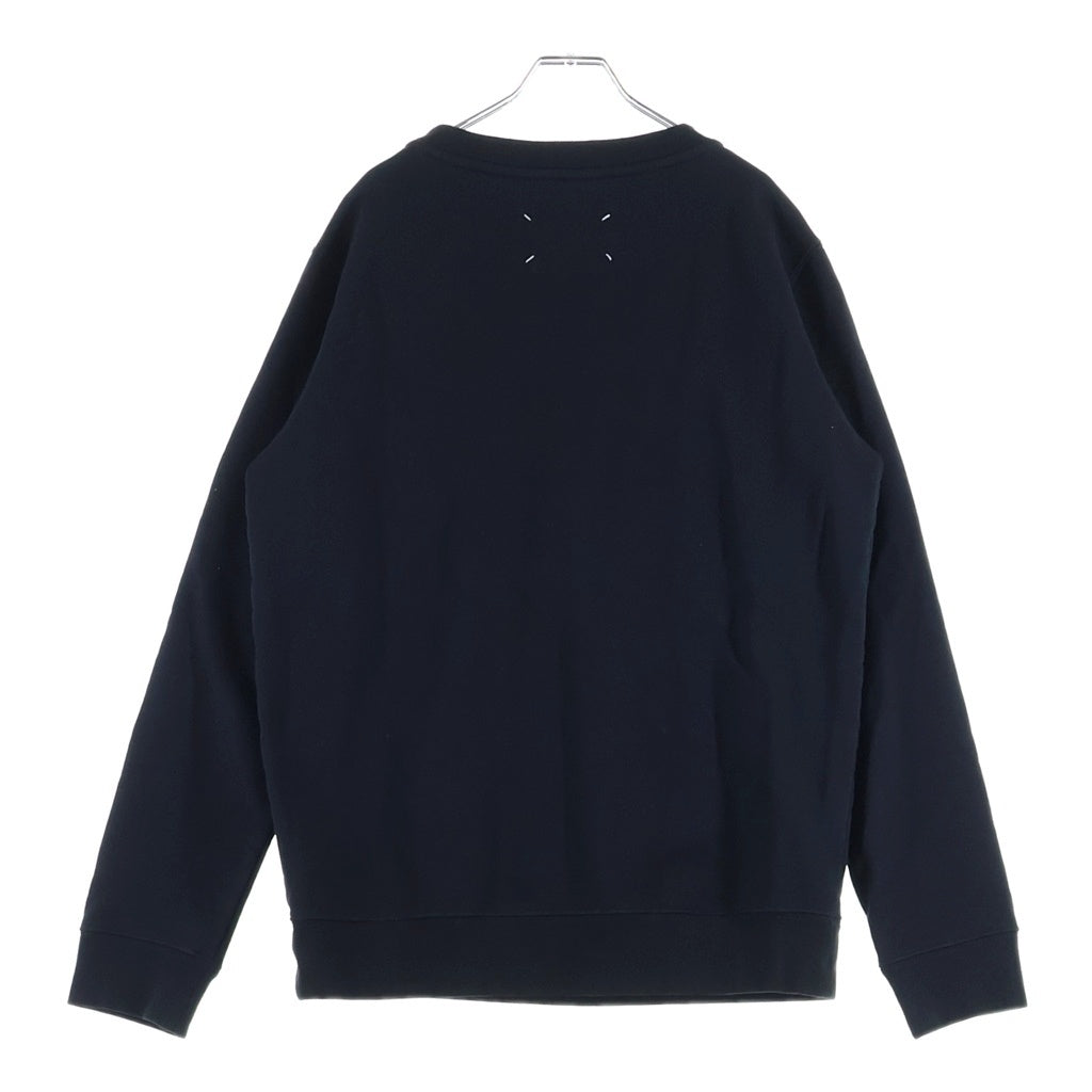 Maison Martin Margiela(メゾンマルタンマルジェラ) 22AW 4ステッチ コットン クルーネック スウェットトレーナー ブラック S50GU0181