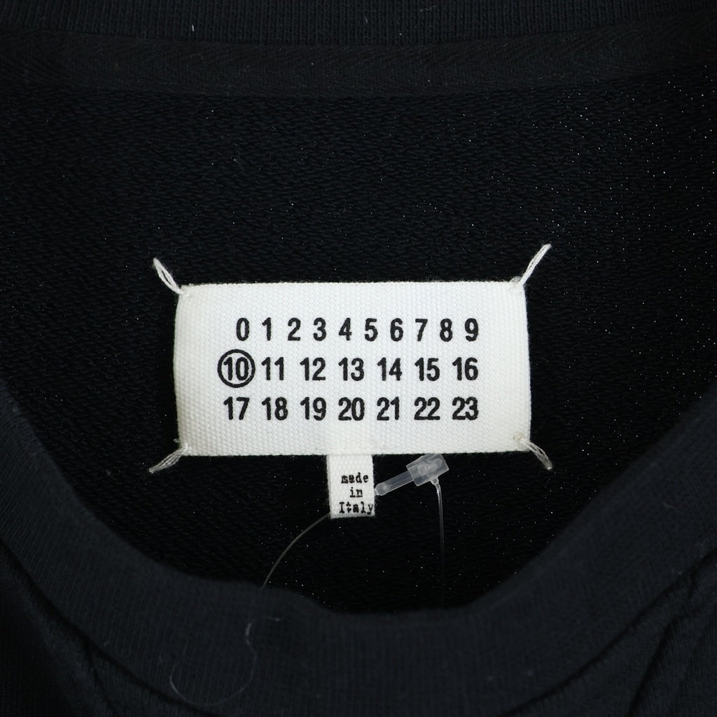 Maison Martin Margiela(メゾンマルタンマルジェラ) 22AW 4ステッチ コットン クルーネック スウェットトレーナー ブラック S50GU0181