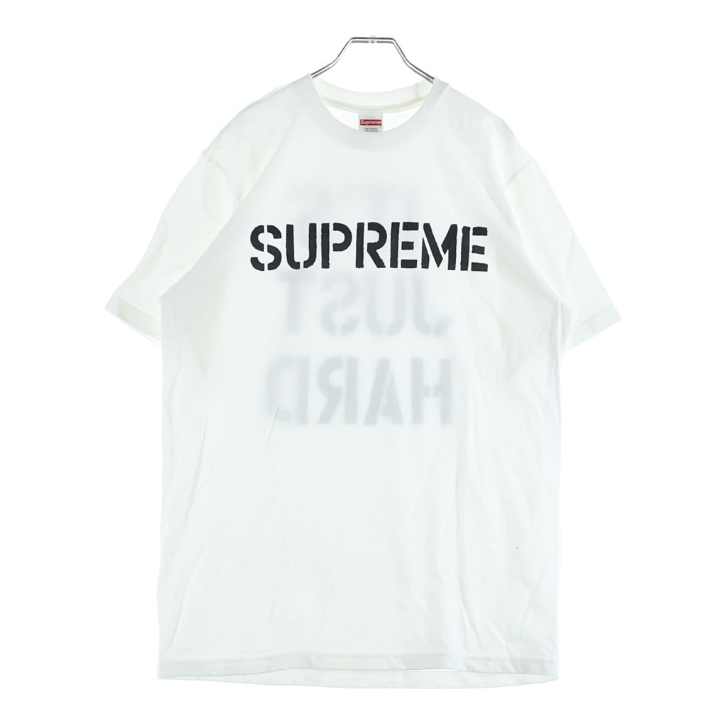 SUPREME(シュプリーム) 26SS Hard Tee ハード フロントロゴ 両面プリントTシャツ 半袖クルーネックカットソー ホワイト