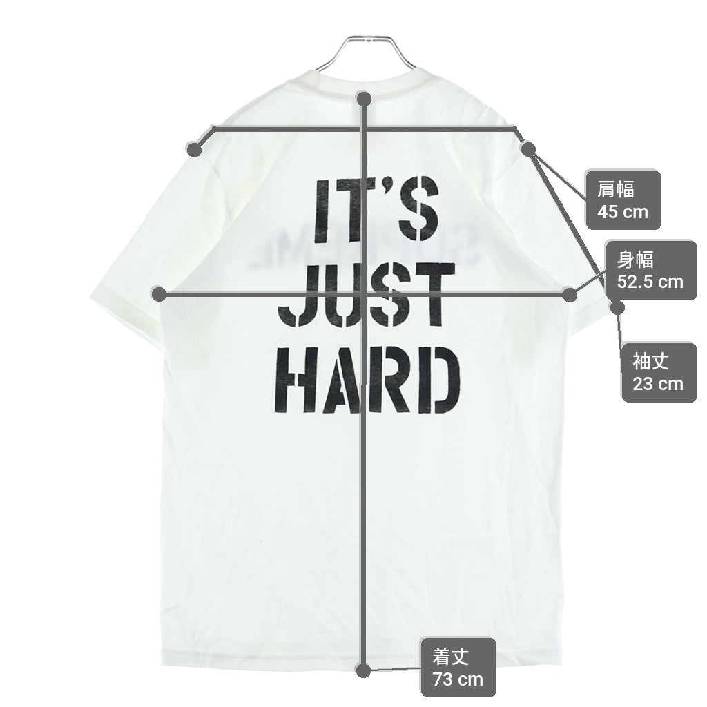 SUPREME(シュプリーム) 26SS Hard Tee ハード フロントロゴ 両面プリントTシャツ 半袖クルーネックカットソー ホワイト