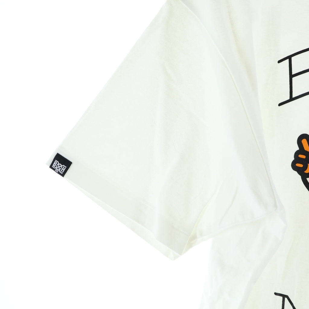 A BATHING APE(アベイシングエイプ) ×BOUNTY HUNTER HUNTER TEE ×バウンティー ハンター フロントプリント クルーネック コットン 半袖Tシャツ カットソー ホワイト