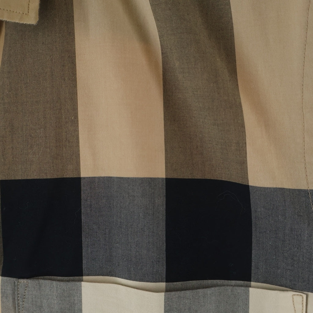 BURBERRY LONDON(バーバリーロンドン) メガチェック柄 ストレッチ長袖シャツ ベージュ 8010213 71Q