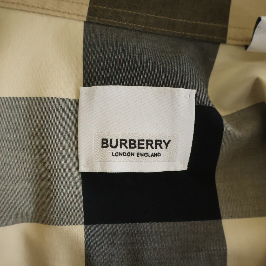 BURBERRY LONDON(バーバリーロンドン) メガチェック柄 ストレッチ長袖シャツ ベージュ 8010213 71Q