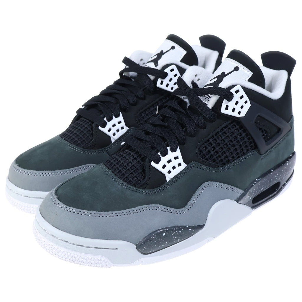 NIKE(ナイキ) AIR JORDAN 4 RETRO Fear エアジョーダン レトロ フィアー ミッドカットスニーカー ブラック/グレー US9.5/27.5cm FQ8138-002