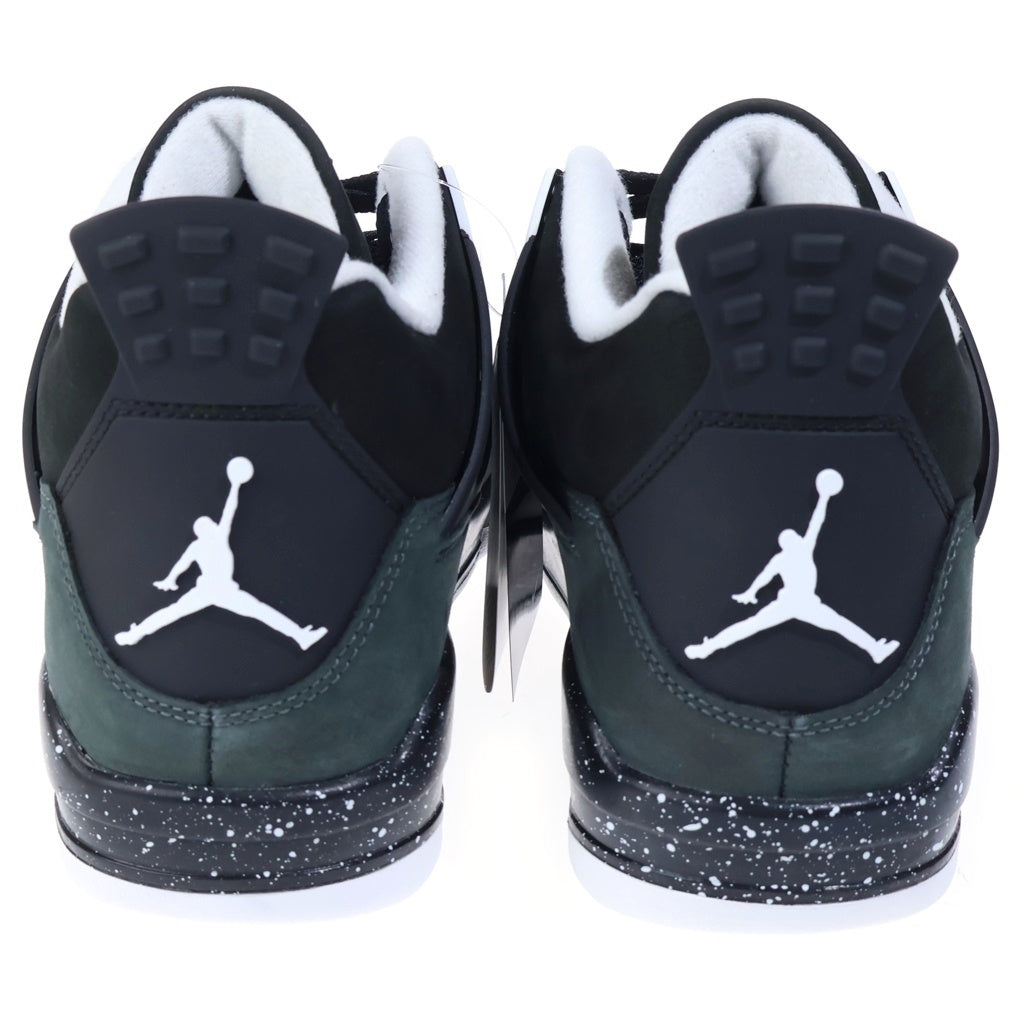 NIKE(ナイキ) AIR JORDAN 4 RETRO Fear エアジョーダン レトロ フィアー ミッドカットスニーカー ブラック/グレー US9.5/27.5cm FQ8138-002