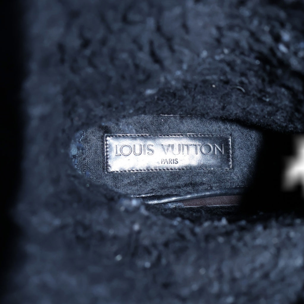 LOUIS VUITTON(ルイヴィトン) ダミエ グラフィット ラバー ロングブーツ ブラック