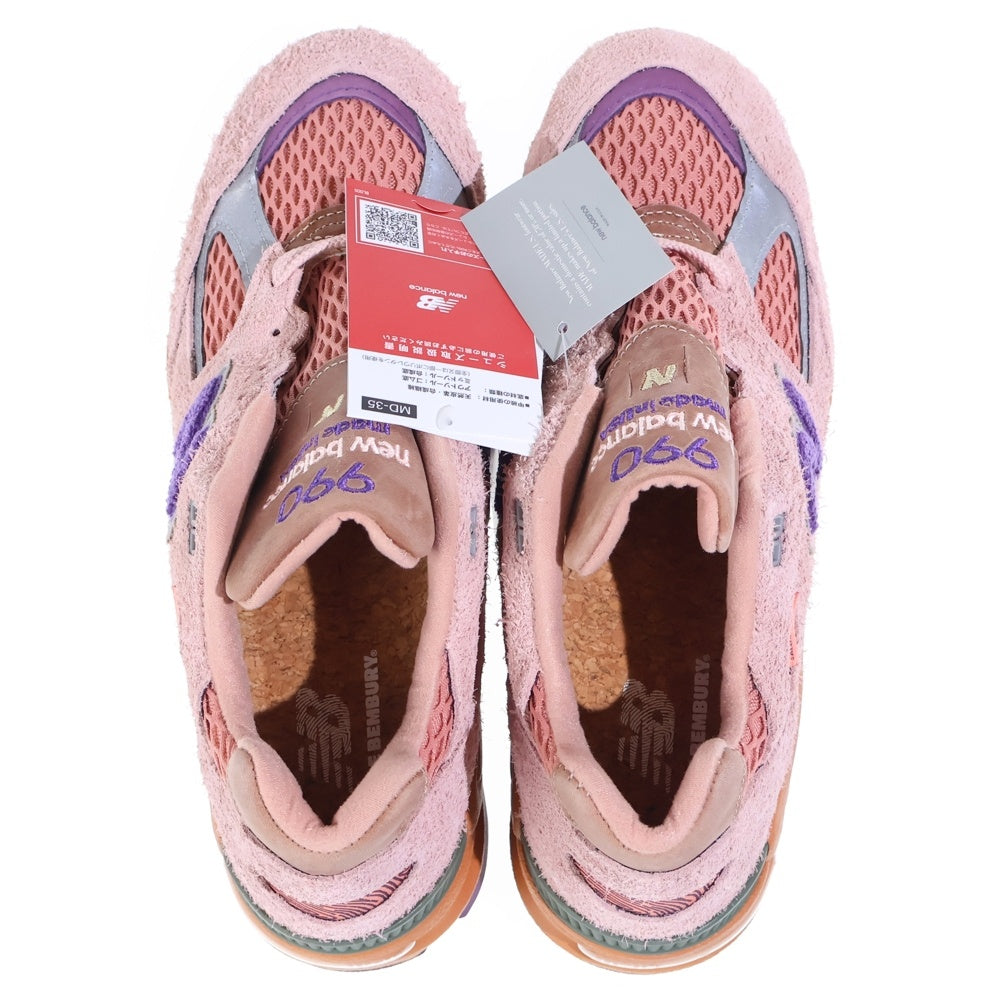New Balance(ニューバランス) ×Salehe Bembury M990SB2 Sand Be The Time Terra Cotta サレヘベンバリー テラコッタ スエードレザーローカットスニーカー ピンク US9/27cm