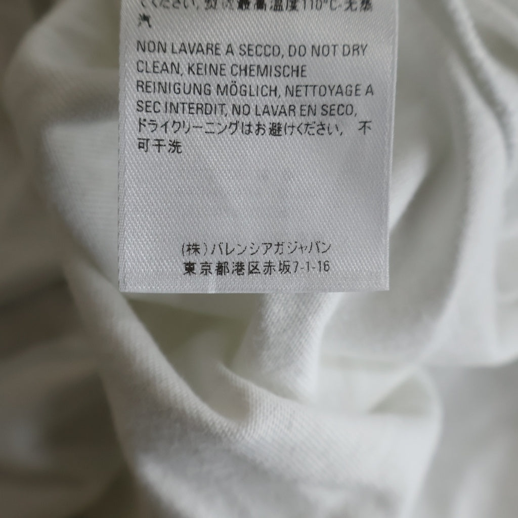 BALENCIAGA(バレンシアガ) 21AW ×Playstation BOXY PS5 Tee プレイステーション ボクシー ロゴプリント オーバーサイズ クルーネック半袖Tシャツ カットソー ホワイト 651795 TKVF3