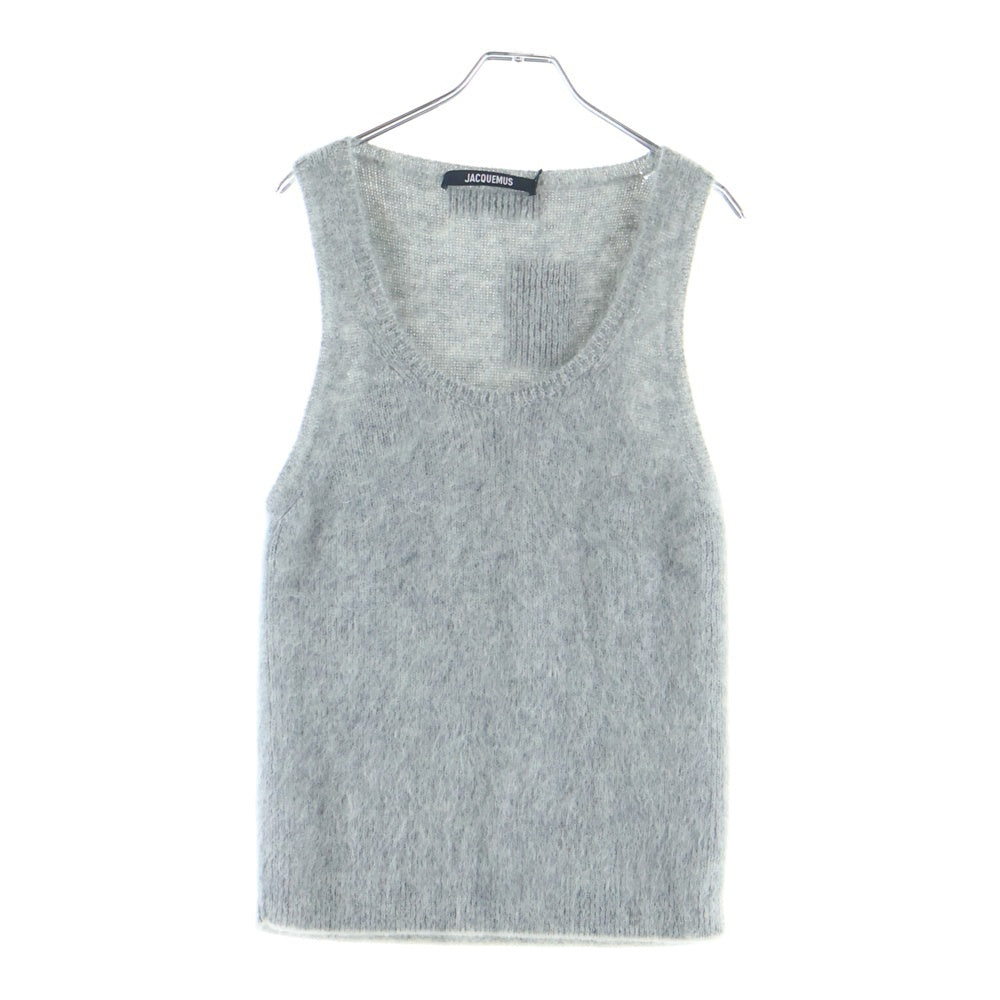 JACQUEMUS(ジャックムス) Le D?bardeur モヘア混 ニット タンクトップ グレー 246KN502 2317 950