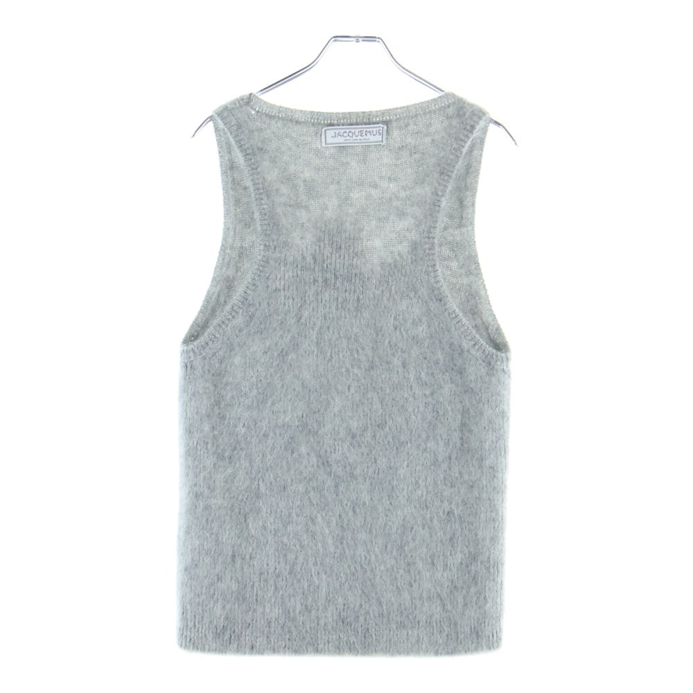 JACQUEMUS(ジャックムス) Le D?bardeur モヘア混 ニット タンクトップ グレー 246KN502 2317 950