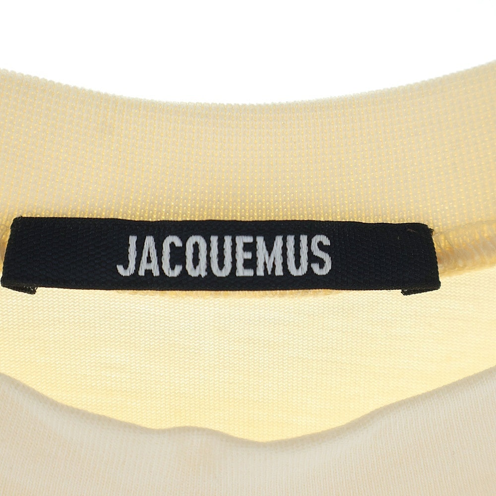 JACQUEMUS(ジャックムス) 25SS LE T-SHIRT TYPO フロントロゴプリント クルーネック半袖Tシャツ カットソー ベージュ 245JS212 2011 130