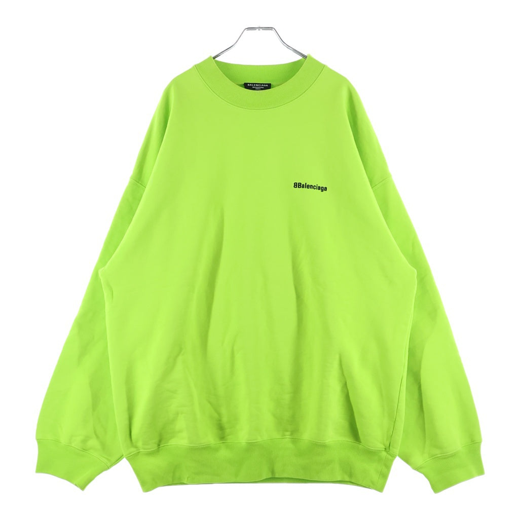 BALENCIAGA(バレンシアガ) 24SS BB CORP SWEATSHIRT BBコープ オーバーサイズ クルーネックスウェット トレーナー ライトグリーン 671125 TKVB5