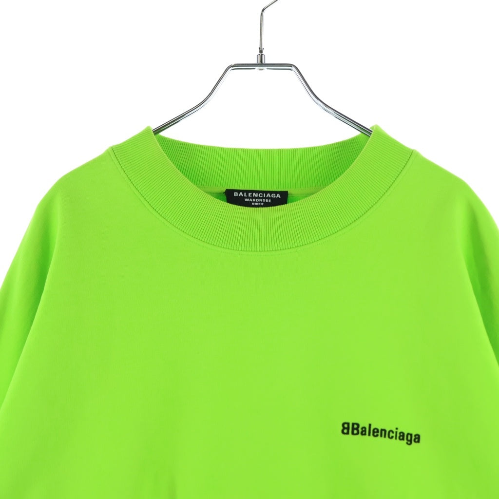 BALENCIAGA(バレンシアガ) 24SS BB CORP SWEATSHIRT BBコープ オーバーサイズ クルーネックスウェット トレーナー ライトグリーン 671125 TKVB5