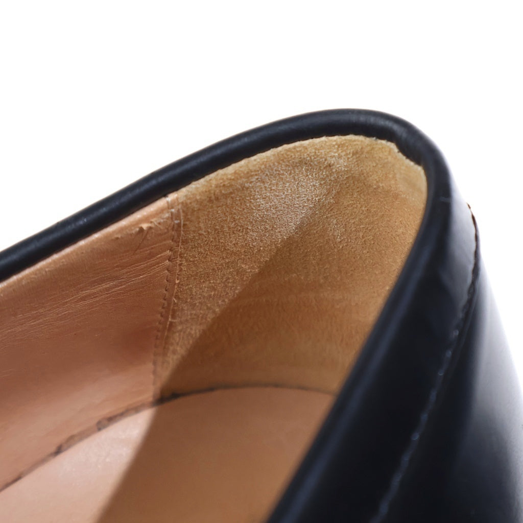 BOTTEGA VENETA(ボッテガヴェネタ) Leather Tassel Loafers レザー チャンキーソール タッセルローファー ブラック 632511 VBS30