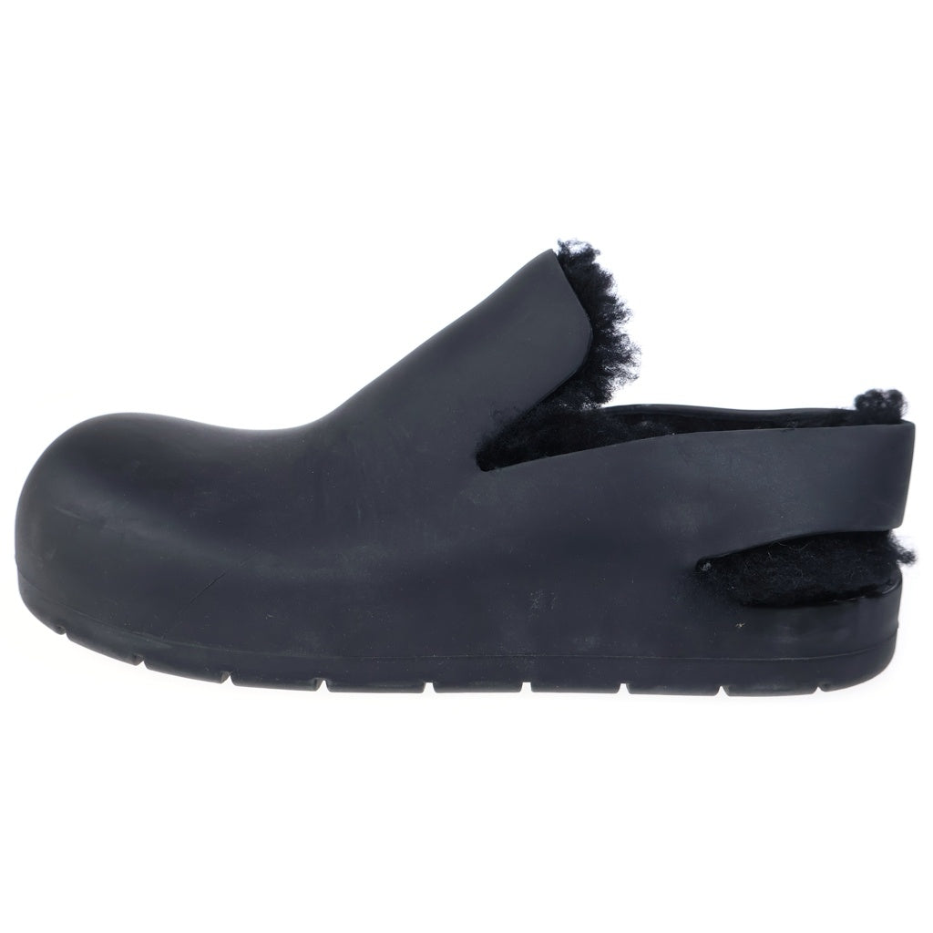 BOTTEGA VENETA(ボッテガヴェネタ) Puddle Slingback Sandal Shearling パドル シアリング スリングバックサンダル シューズ ブラック 676886 V1BM0