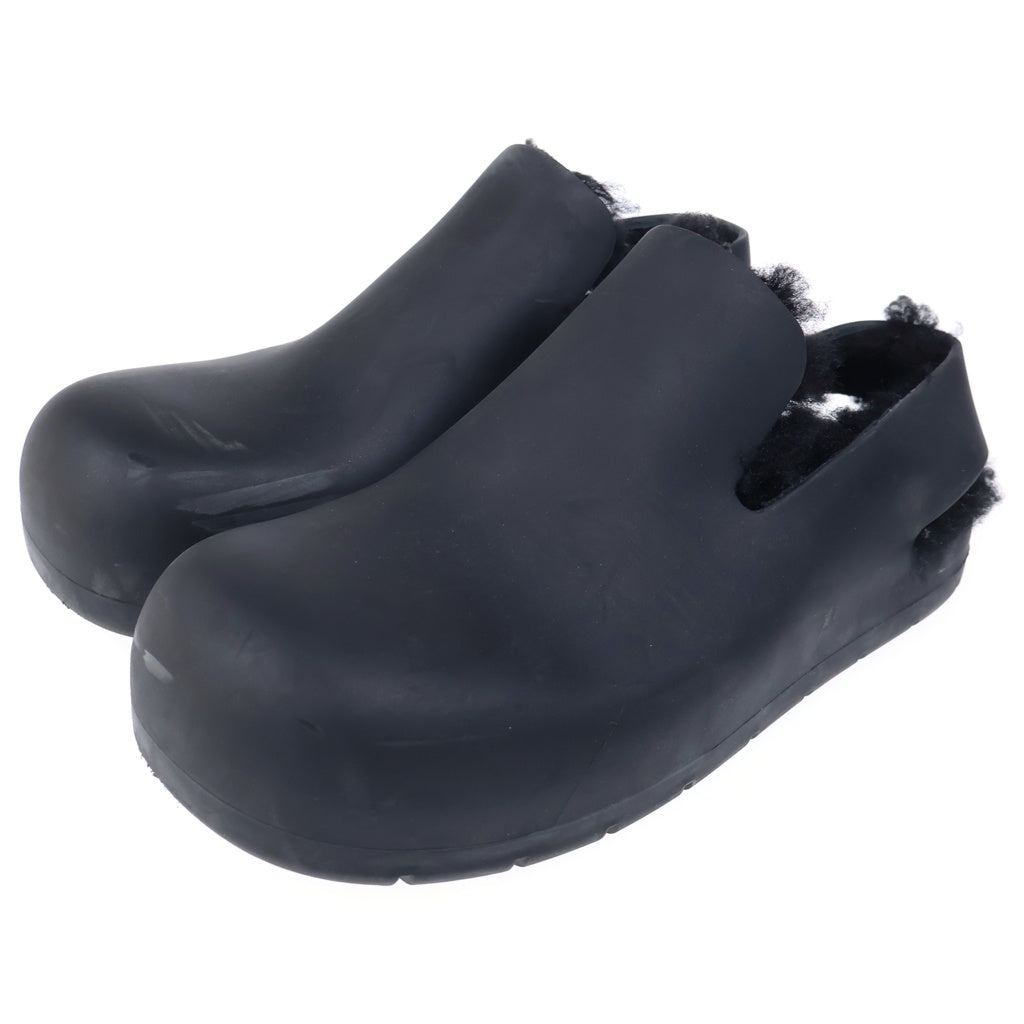 BOTTEGA VENETA(ボッテガヴェネタ) Puddle Slingback Sandal Shearling パドル シアリング スリングバックサンダル シューズ ブラック 676886 V1BM0
