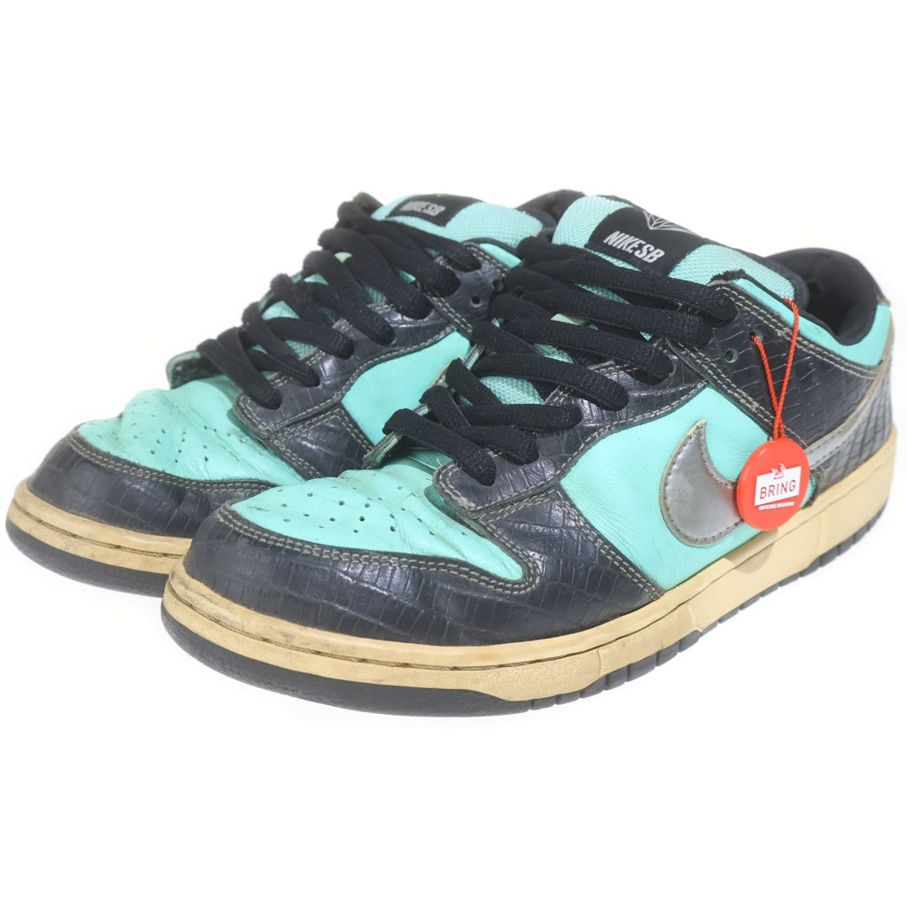 NIKE SB(ナイキエスビー) 【鑑賞用 2005年製】 DUNK LOW DIAMOND SUPPLY CO. ダンク ダイヤモンドサプライ ローカットスニーカー ブラック/ティファニーブルー 304292-402