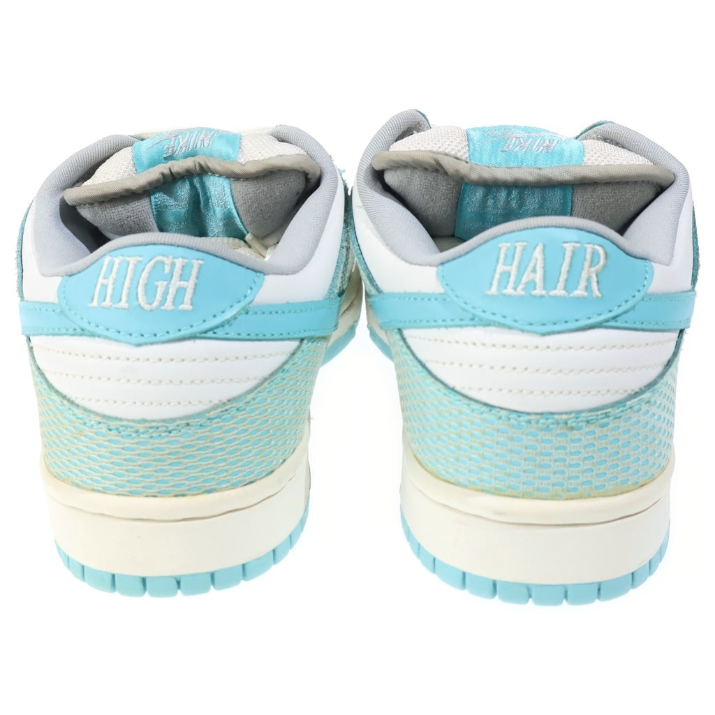 NIKE SB(ナイキエスビー) 【観賞用 2005年製】 DUNK LOW PRM HIGH HAIR ダンク プレミアム ハイヘアー ローカットスニーカー ホワイト/ライトブルー US9.5/27.5cm 313170-142