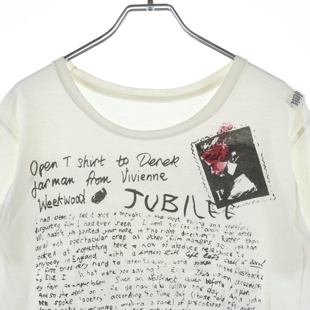 VINTAGE(ヴィンテージ) 90S セディショナリーズ 復刻 レタープリント インサイドアウト クルーネック 半袖パンクTシャツ カットソー