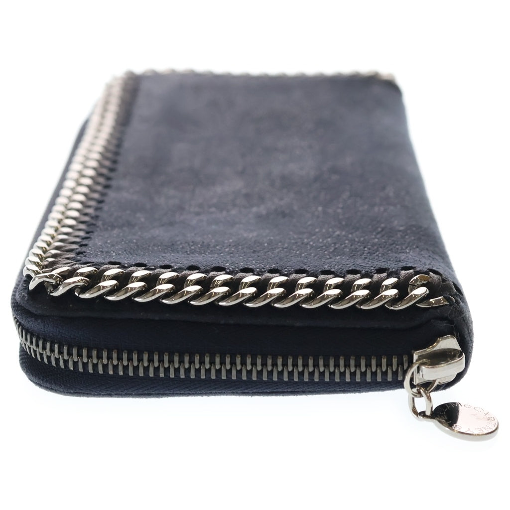 STELLA McCARTNEY(ステラマッカートニー) ファラベラ スウェードレザー チェーン ロングウォレット 長財布 ネイビー 434750 W9132