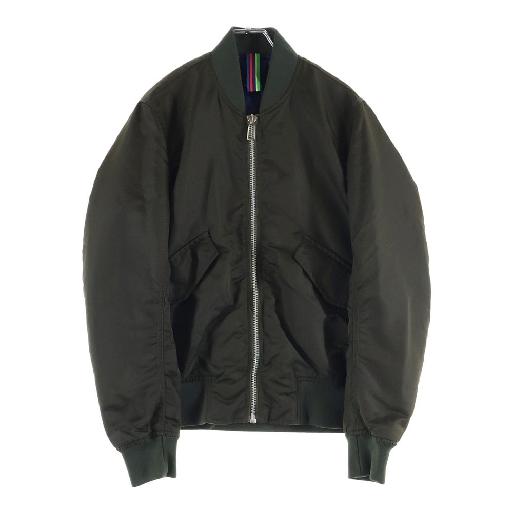 Paul Smith(ポールスミス) ナイロン ジップアップ フライト ボンバージャケット カーキ PY-PH-83635