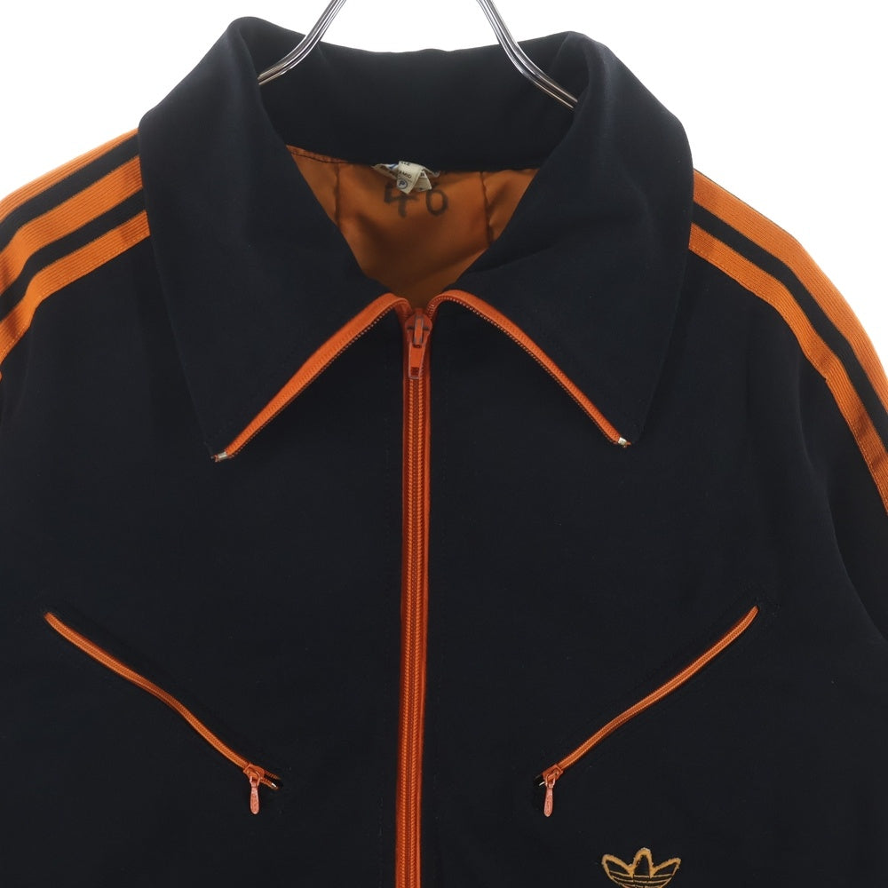 adidas(アディダス) 60-70S VINTAGE ヴィンテージ 西ドイツ製 OPTIジップ トラックジャケット ブラック/オレンジ