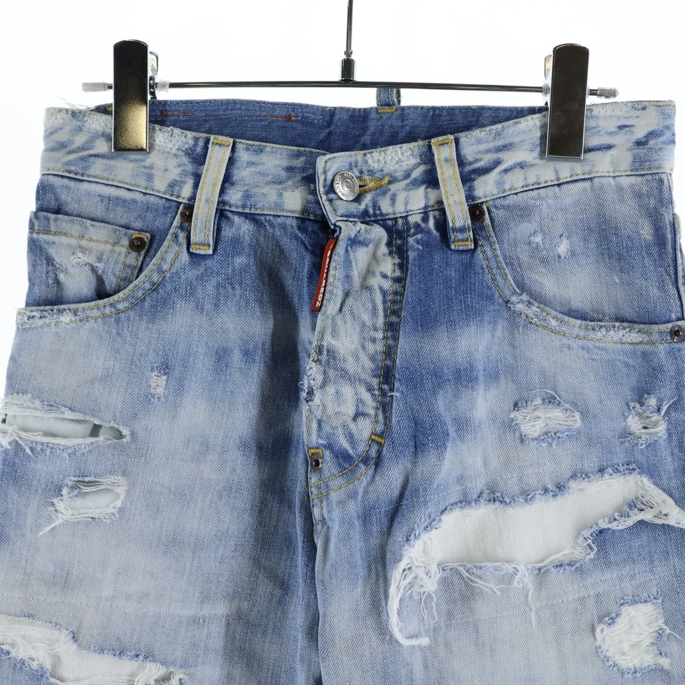 DSQUARED2(ディースクエアード) 20SS SEXY MERCURY JEAN セクシー マーキュリー ダメージデニムパンツ スキニージーンズ レディース インディゴ S71LB0708