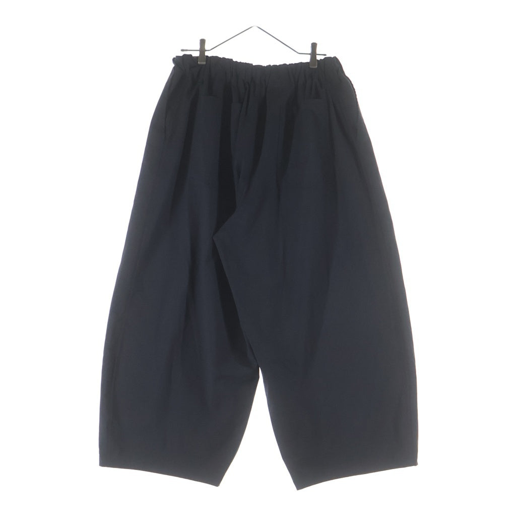NO BRAND(ノーブランド) SILLAGE (シアージ) ウール ウエストドローコード タックワイドスラックスパンツ グレー