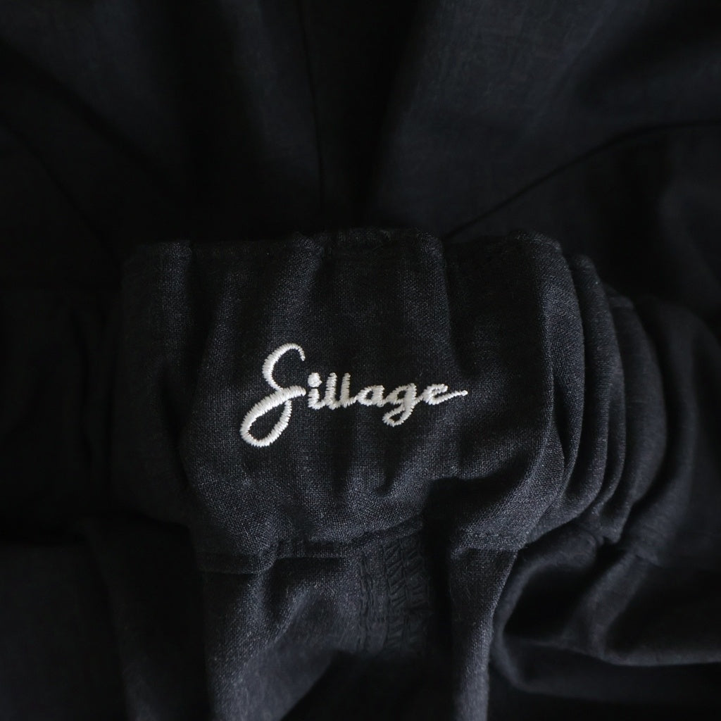NO BRAND(ノーブランド) SILLAGE (シアージ) ウール ウエストドローコード タックワイドスラックスパンツ グレー