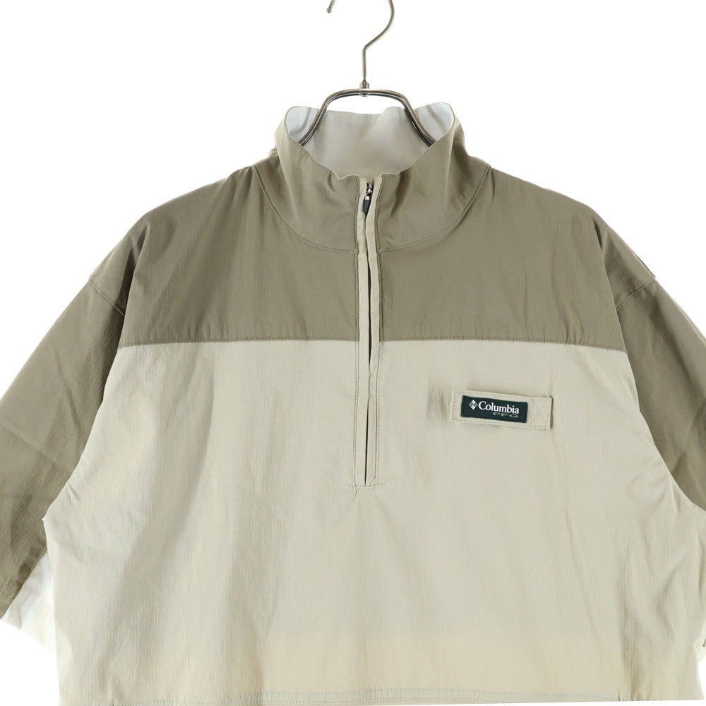 KITH(キス) 23SS ×COLUMBIA PFG Links Windshirt Fossil コロンビア PFGリンク フォッシル ウィンド半袖シャツ ブラウン 2059051