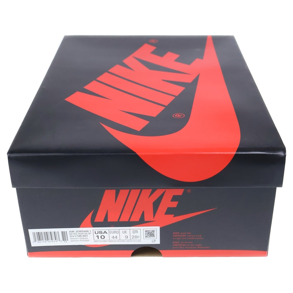 NIKE(ナイキ) AIR JORDAN 1 RETRO HIGH OG エアジョーダン1 レトロ ネクストチャプター ハイカットスニーカー レッド/ホワイト US10/28cm DV1748-601