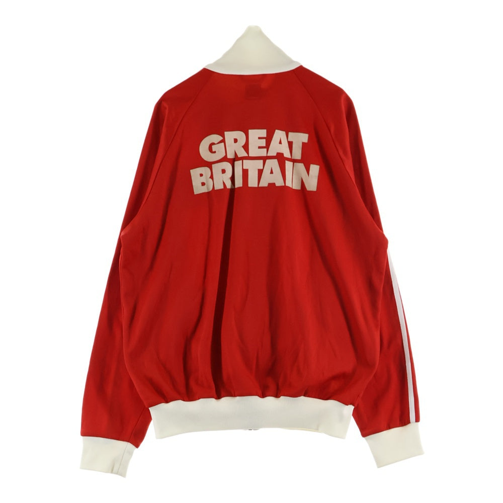 adidas(アディダス) 00S GREAT BRITAIN グレート ブリテン イギリス国旗 ワッペンデザイン サイドライン ジップアップ トラックジャケット レッド 169574