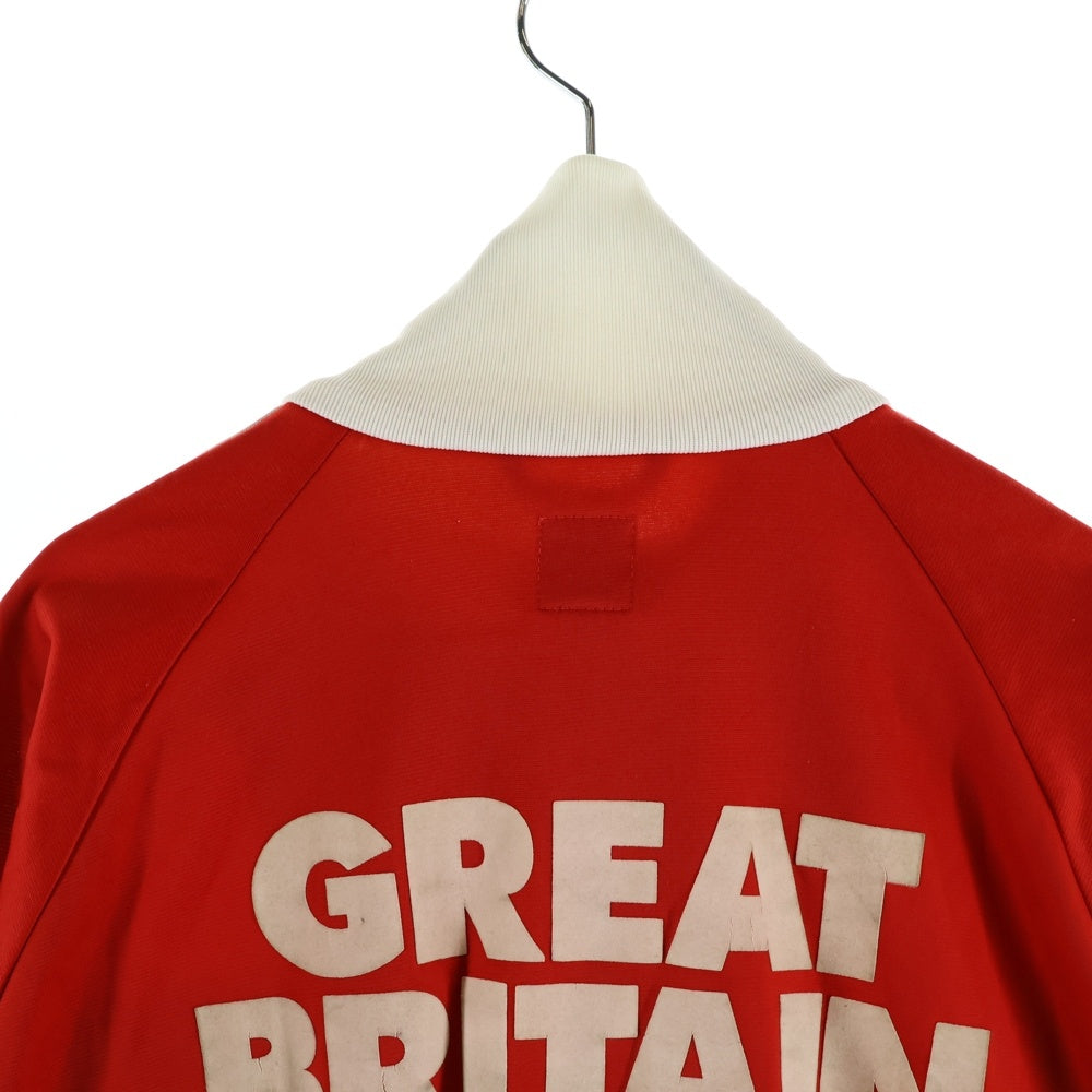 adidas(アディダス) 00S GREAT BRITAIN グレート ブリテン イギリス国旗 ワッペンデザイン サイドライン ジップアップ トラックジャケット レッド 169574