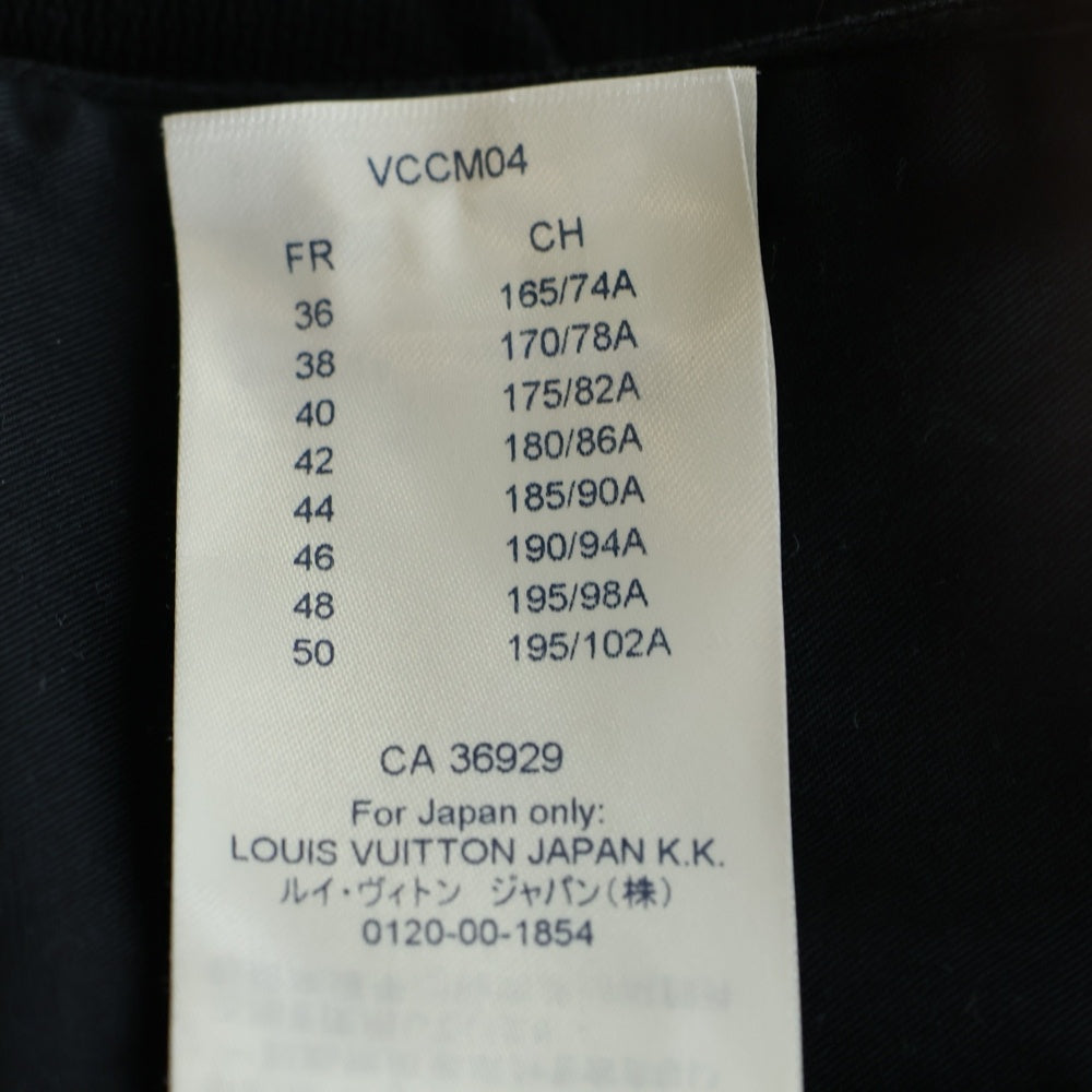 LOUIS VUITTON(ルイヴィトン) 19AW 3Dポケット ジップフライ コットン ワイドカーゴパンツ ブラック RM192 JMB HHP83W