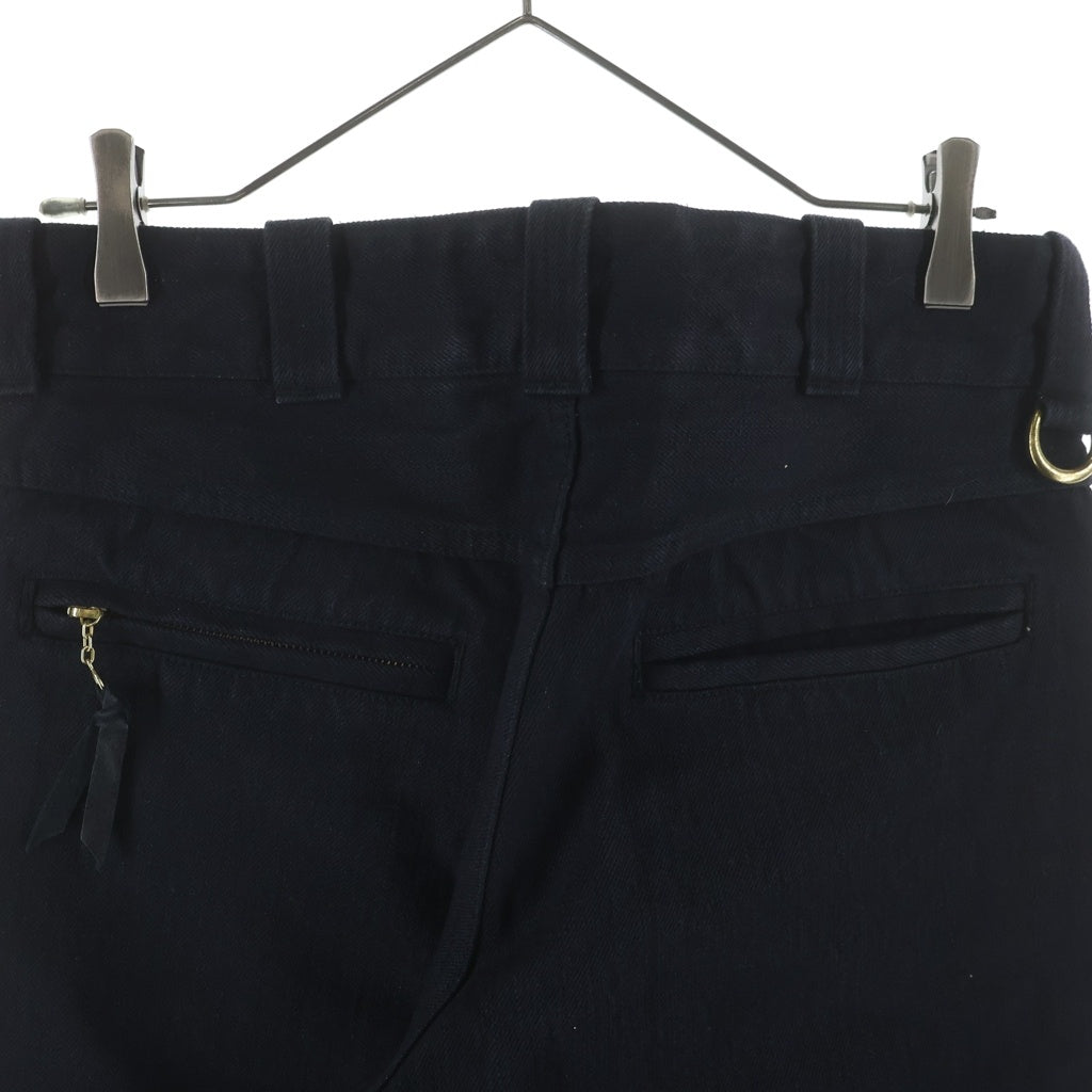 Langlitz Leathers(ラングリッツレザーズ) 日本製 ヘビーゲージコットン ジップフライ デニム ケブラーパンツ ブラック