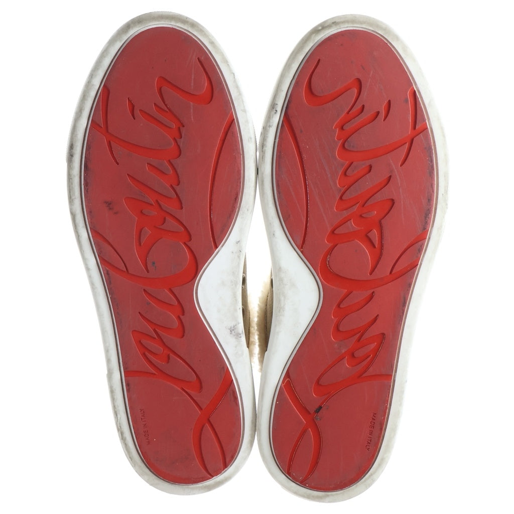 CHRISTIAN LOUBOUTIN(クリスチャンルブタン) WMNS FUN VIEIRISSIMA ATLAS ウィメンズ アトラス ムートンボア ヌバック ローカットスニーカー レディース ベージュ 3221066