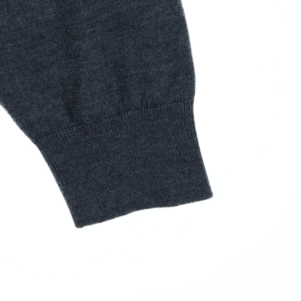 Graphpaper(グラフペーパー) 22AW レーヨン ロングスリープ ポロシャツ グレー GM223-80121B