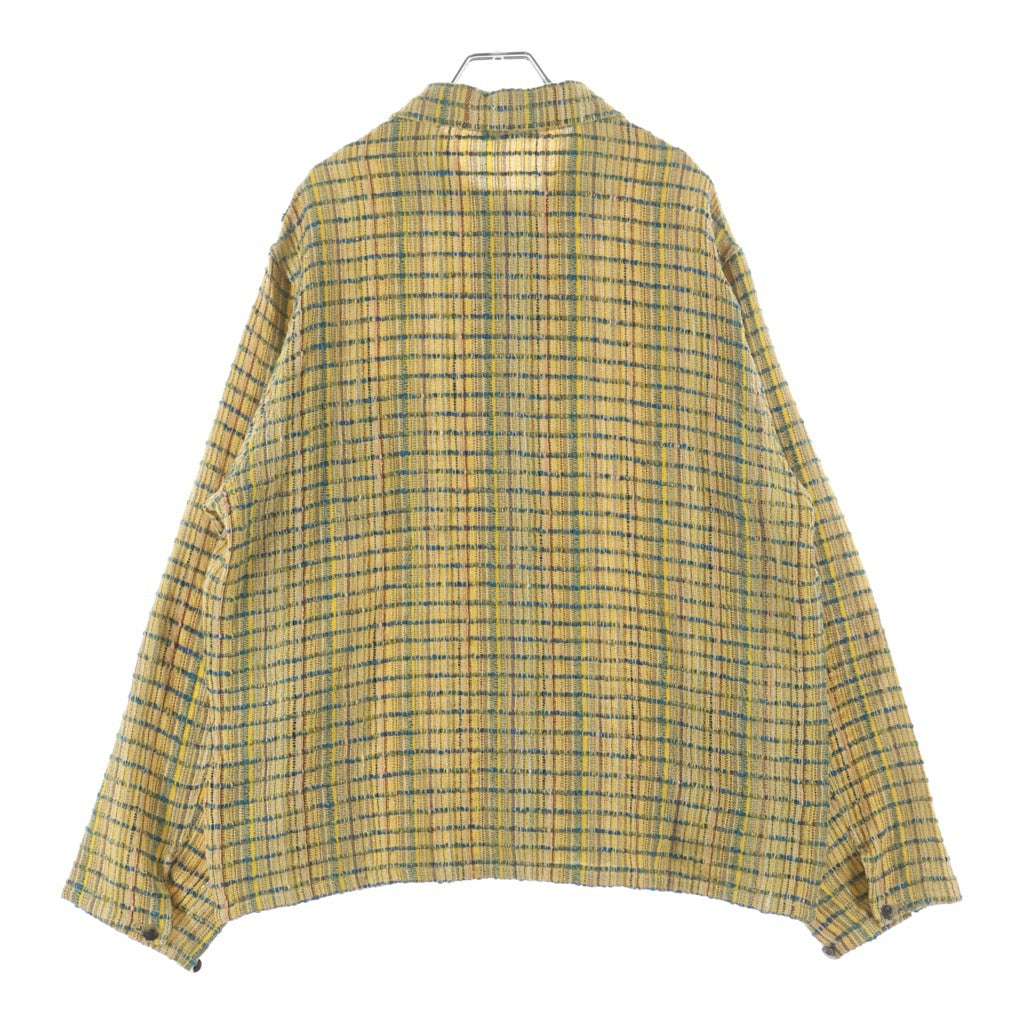 HEUGN(ユーゲン) INDIA FANCY EVON インディア ファンシー エボン ツイルシャツジャケット イエロー COAT094