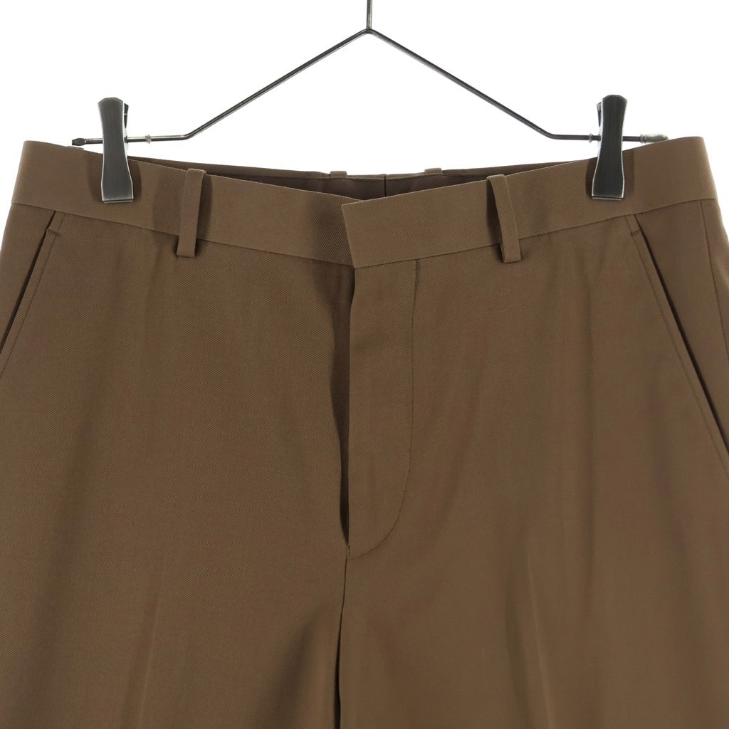 AURALEE(オーラリー) 22SS LIGHT WOOL MAX GABARDINE SLACKS ライトウールックスギャバジン スラックスパンツ ブラウン A22SP02MG
